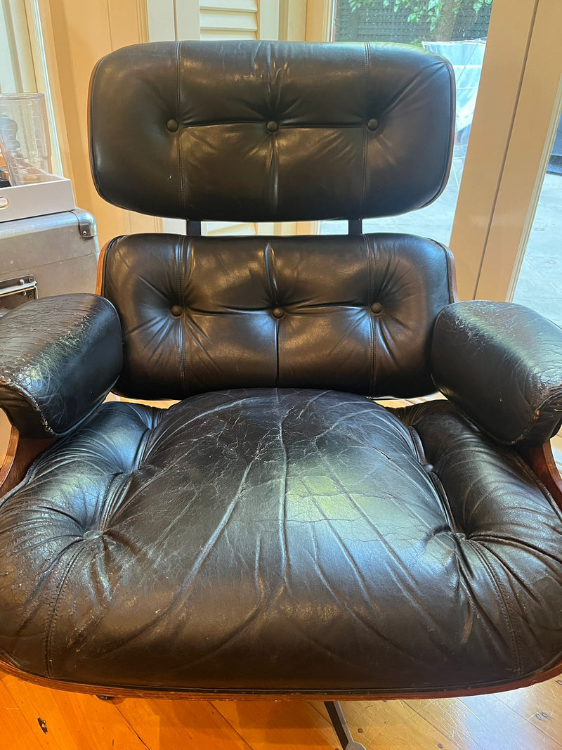 Restoration of single Eames chair with ottoman by NSU Australian 1960s