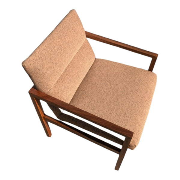 TH brown occasional carver desk office chair in Kvadrat fabric