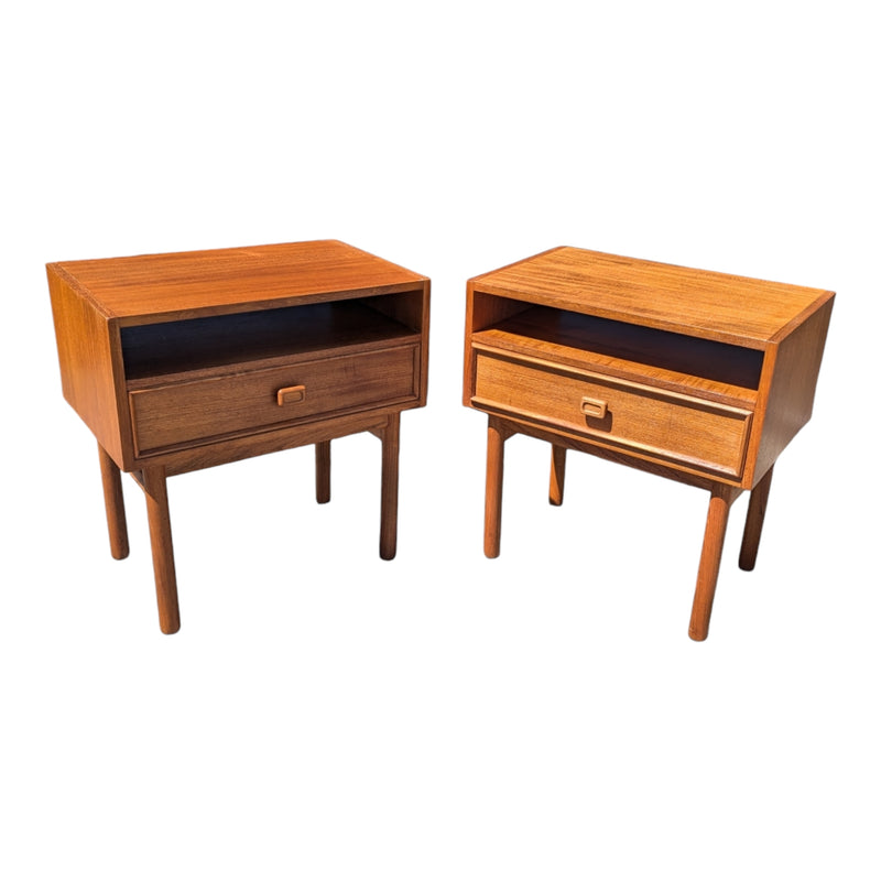 Parker bedside tables matching console stool and mirror original restored 1970s