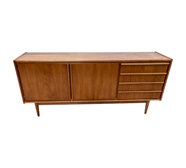 Pre - order: Authentic Parker sideboard lip 3 door 1960s teak buffet restored mcm credenza