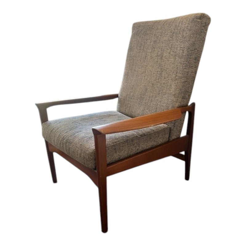 Restoration of Fler mid century Selberg armchair with Parker ottoman