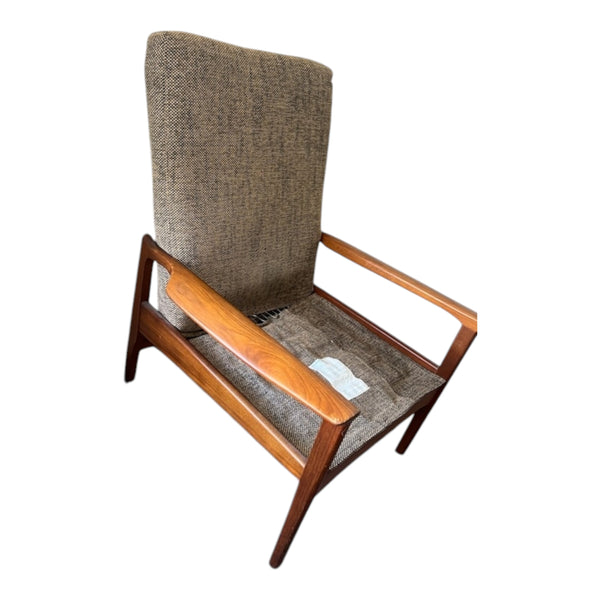 Restoration of Fler mid century Selberg armchair with Parker ottoman