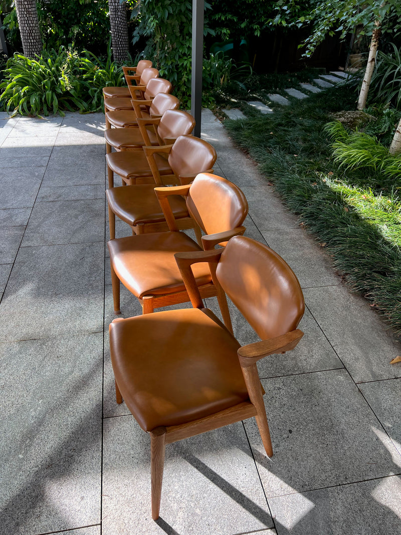 Original Kai Kristiansen model 42 dining chairs X 8 (fully restored)