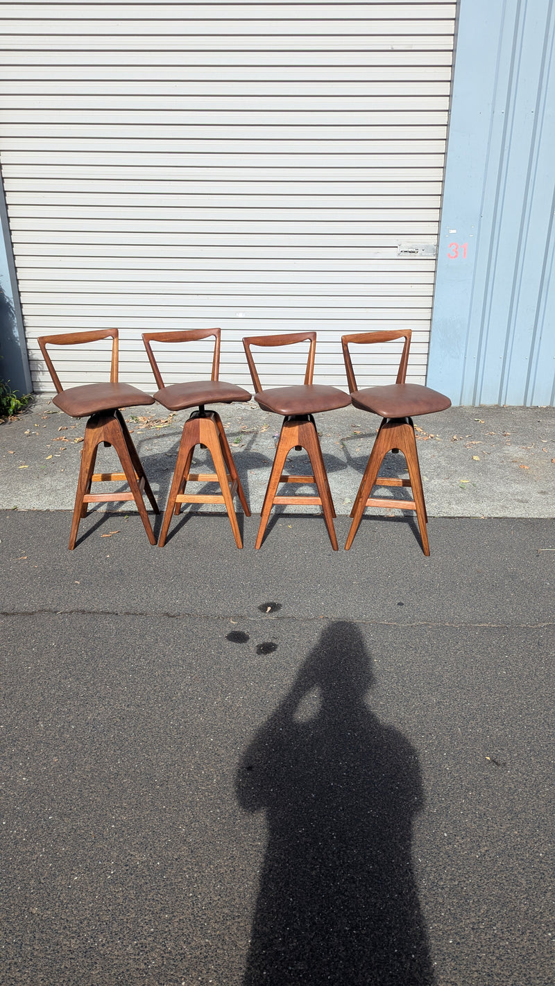 Restoration of original 1970s TH brown stools X 4