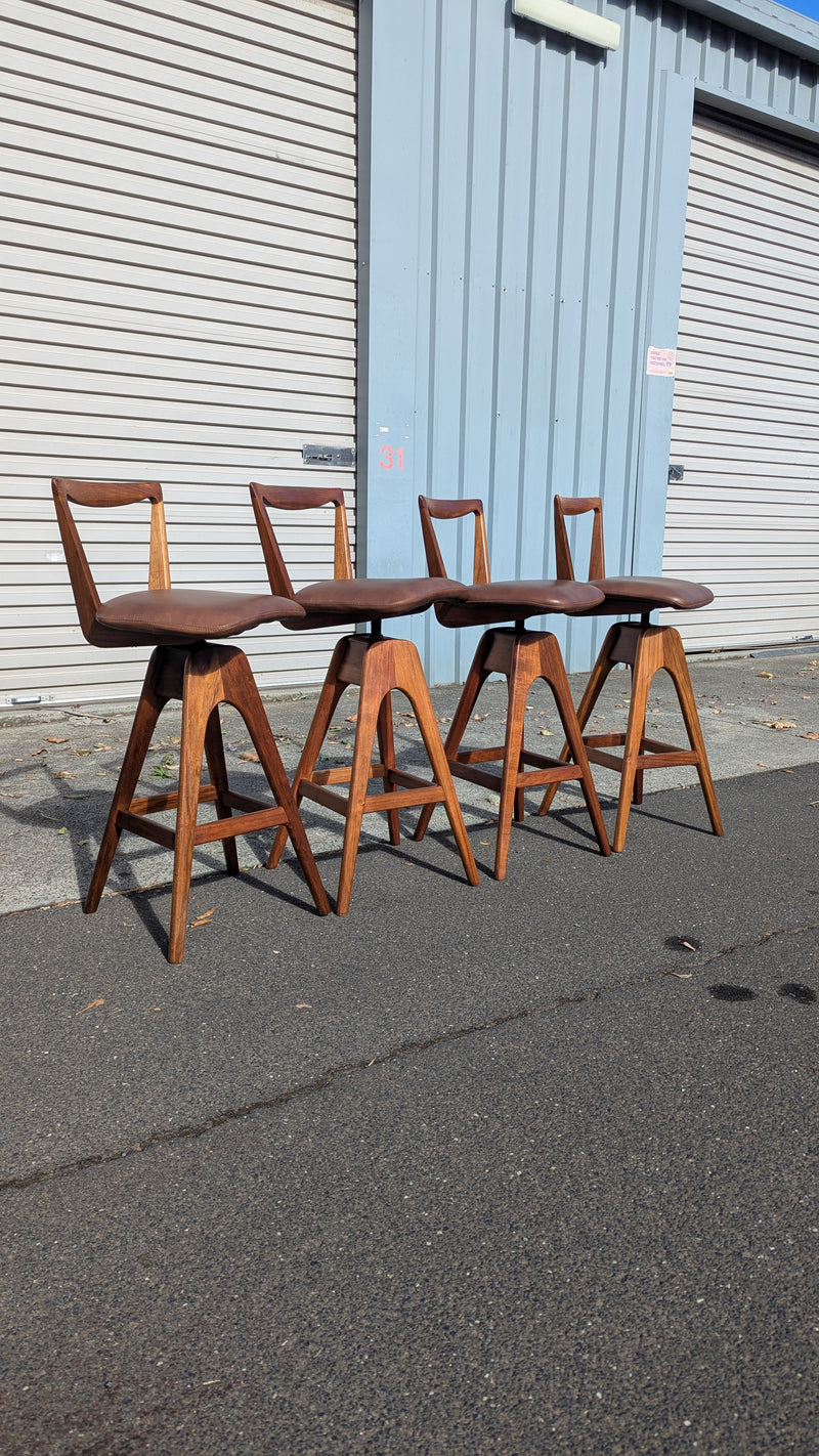 Restoration of original 1970s TH brown stools X 4