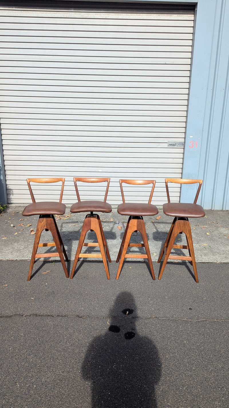 Restoration of original 1970s TH brown stools X 4