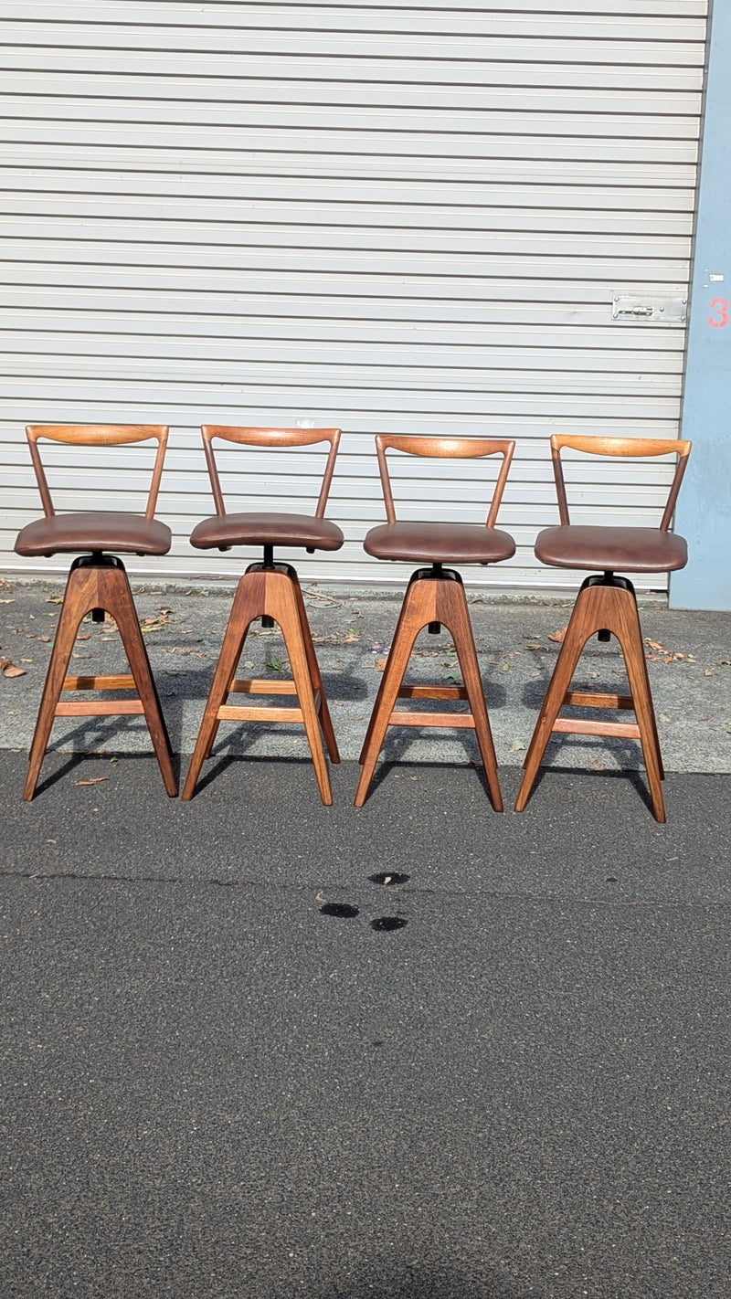 Restoration of original 1970s TH brown stools X 4