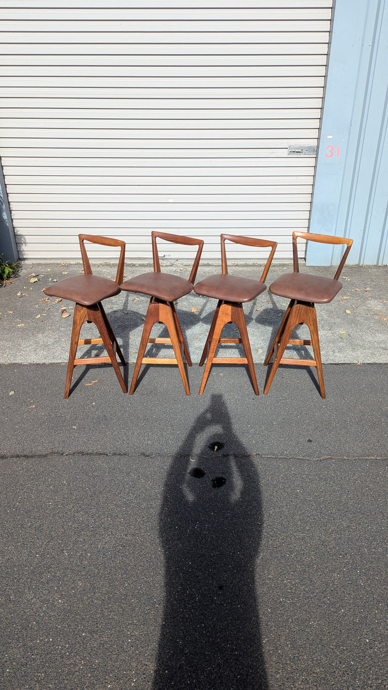 Restoration of original 1970s TH brown stools X 4