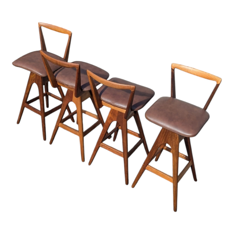 Restoration of original 1970s TH brown stools X 4