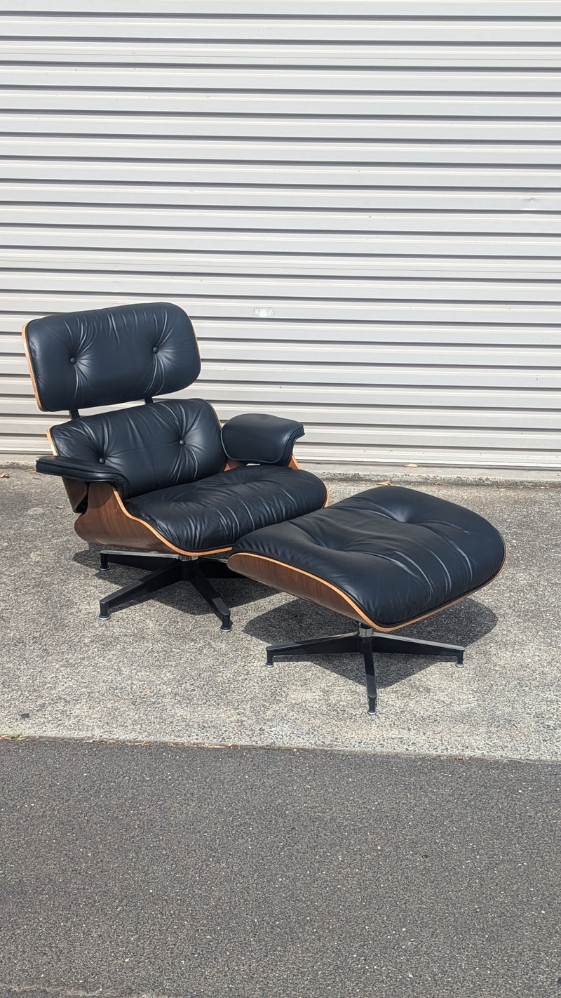 Restoration of single original Charles Eames chairs with ottoman Herman Miller