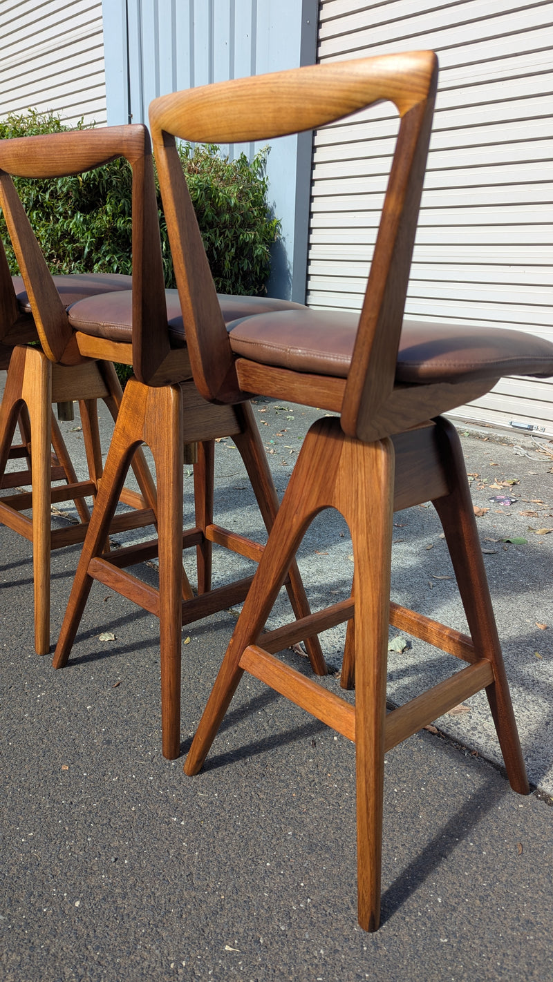 Restoration of original 1970s TH brown stools X 4