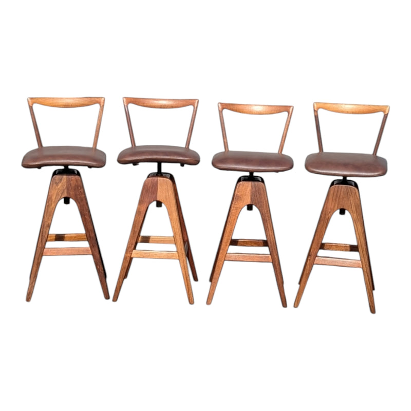 Restoration of original 1970s TH brown stools X 4