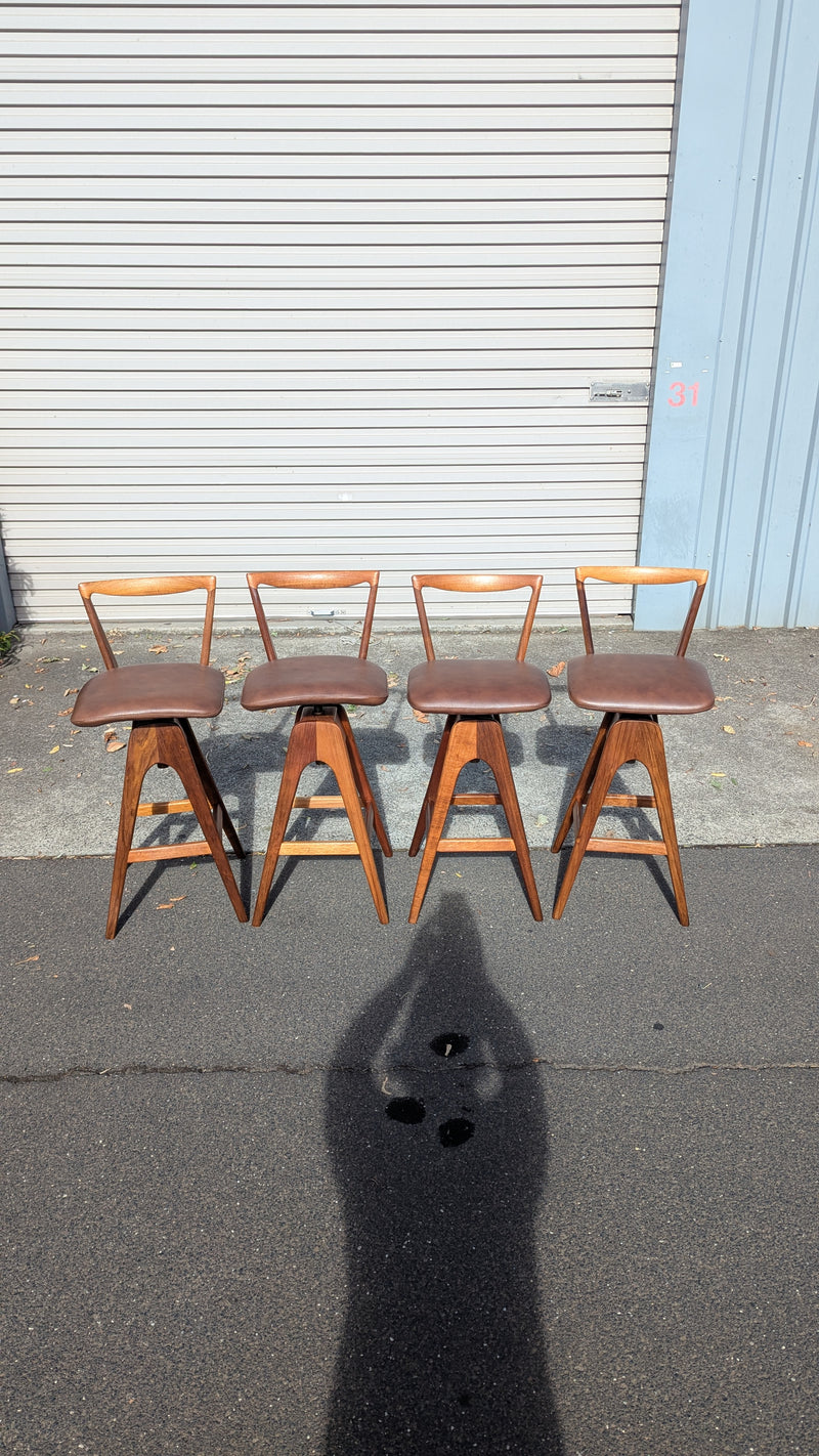 Restoration of original 1970s TH brown stools X 4