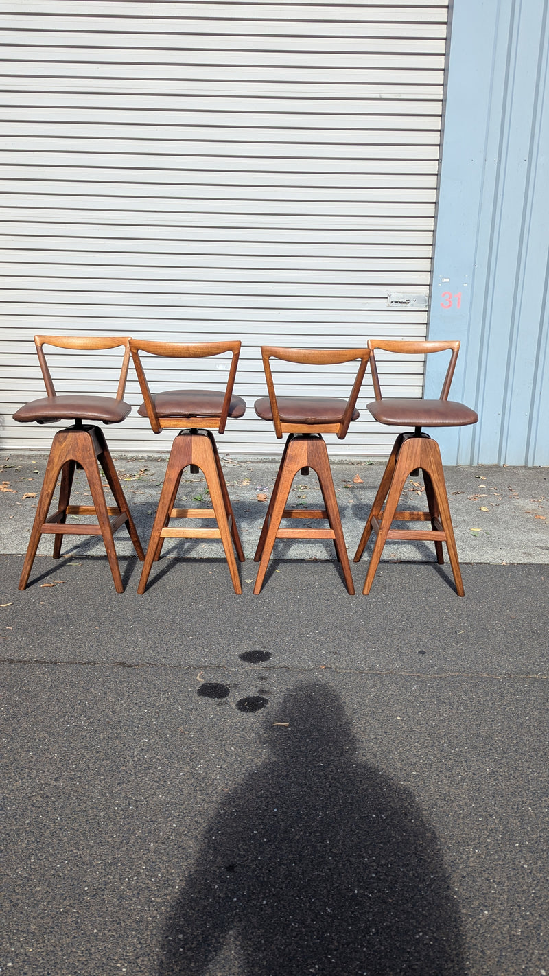 Restoration of original 1970s TH brown stools X 4