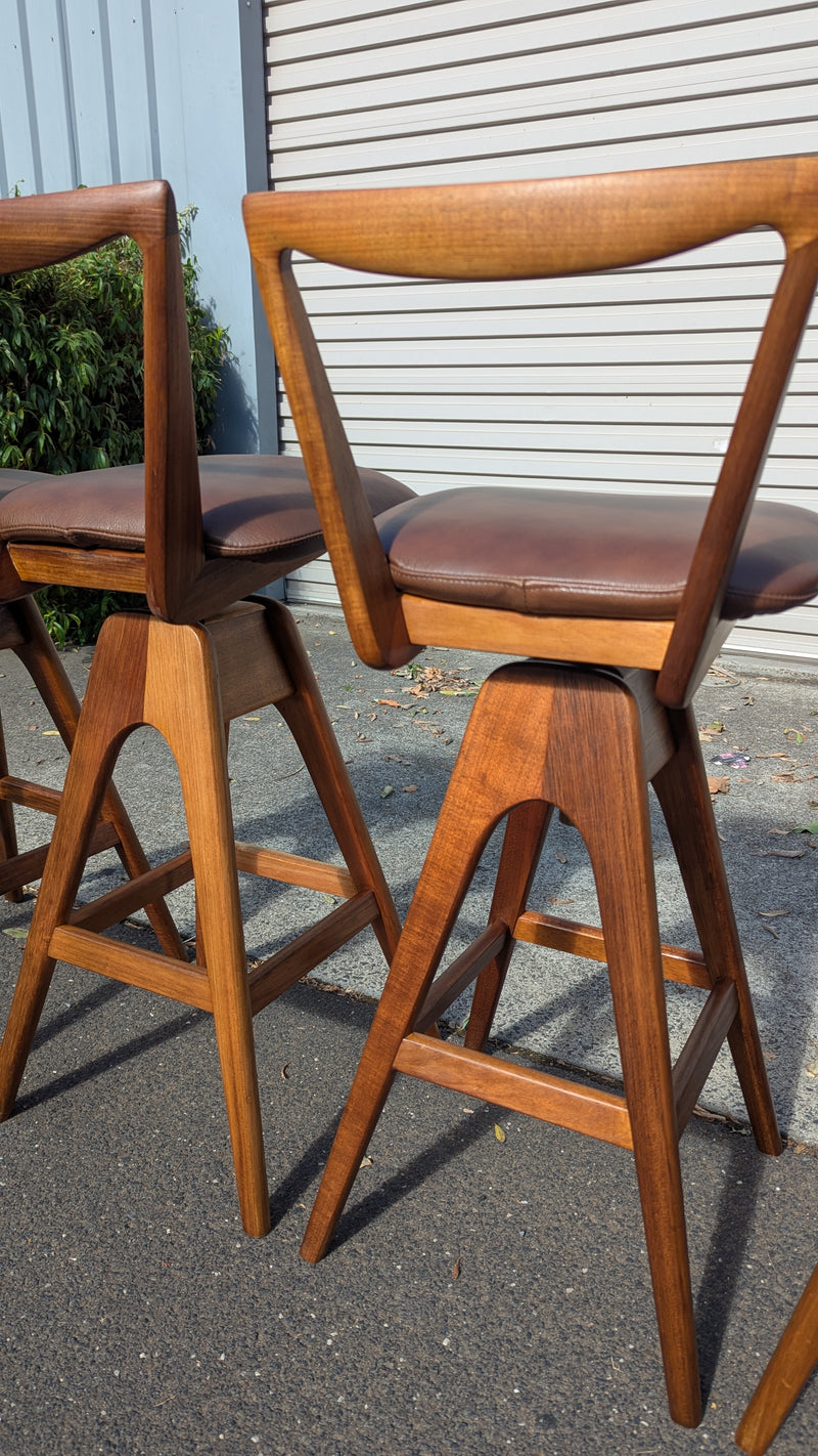 Restoration of original 1970s TH brown stools X 4