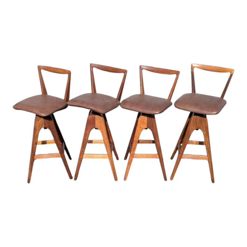 Restoration of original 1970s TH brown stools X 4