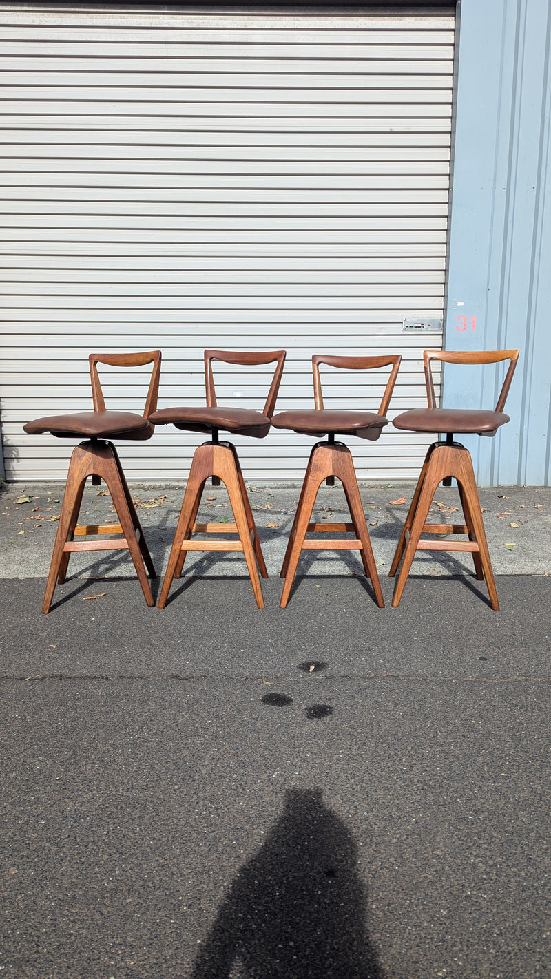 Restoration of original 1970s TH brown stools X 4