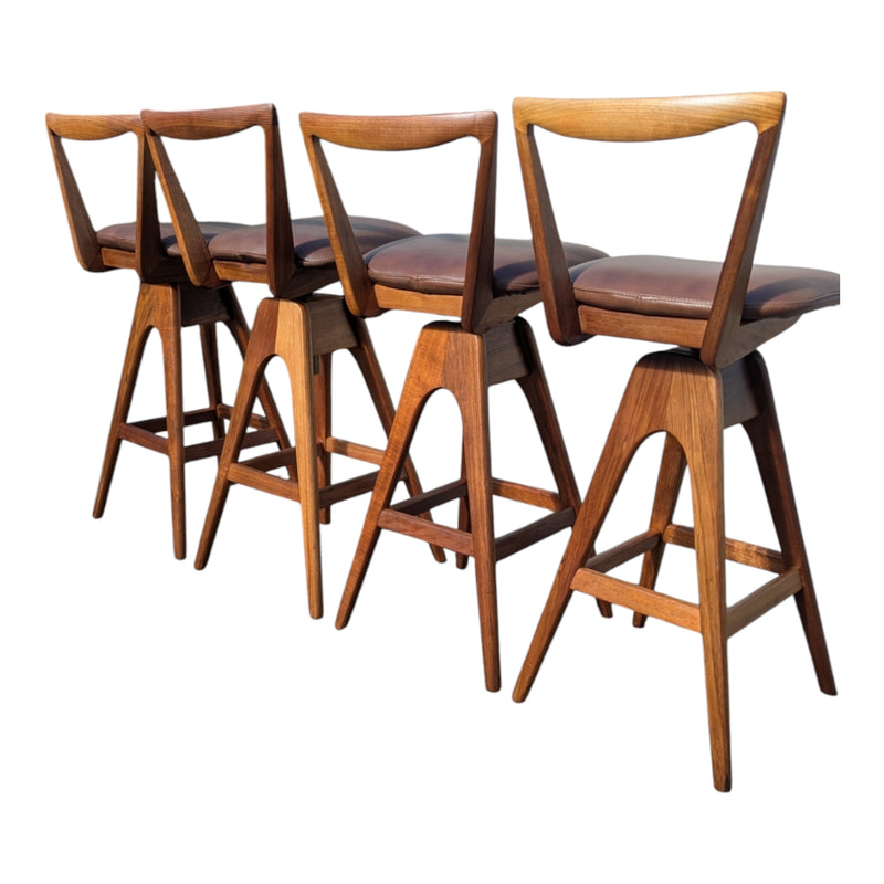 Restoration of original 1970s TH brown stools X 4