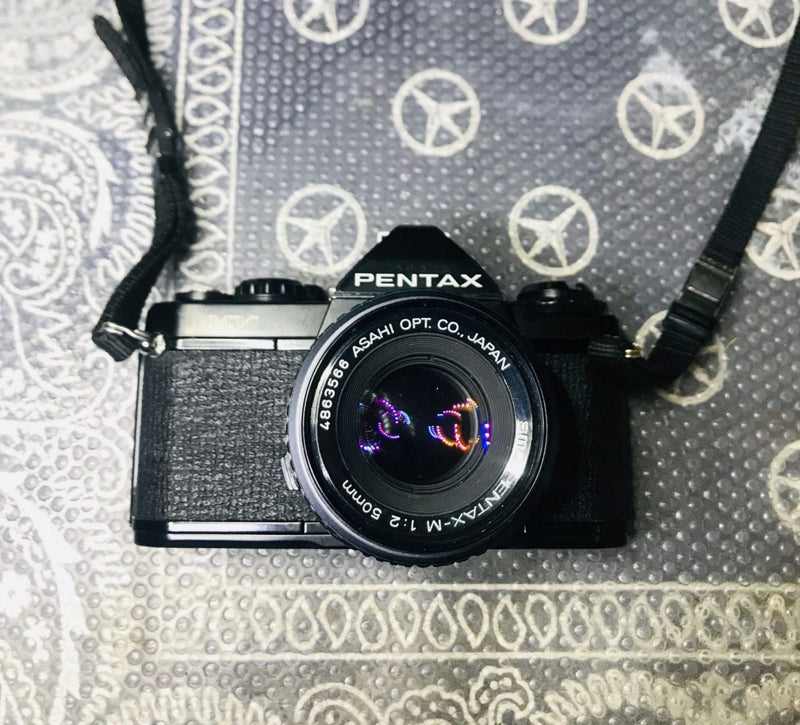 Pentax MV 35mm SLR camera f1:2 50mm lens vintage Japan