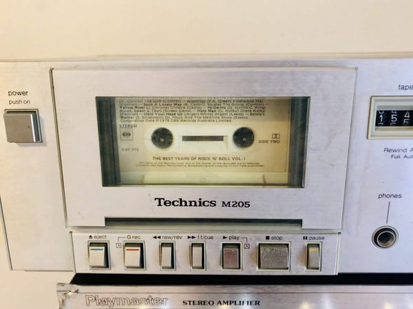 Technics Cassette Deck RS-M205 vintage 1981 tape player